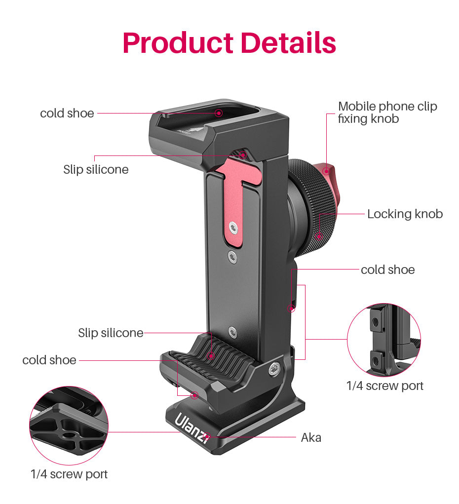 CLIP METAL ULANZI P/SMARTPHONE 2476