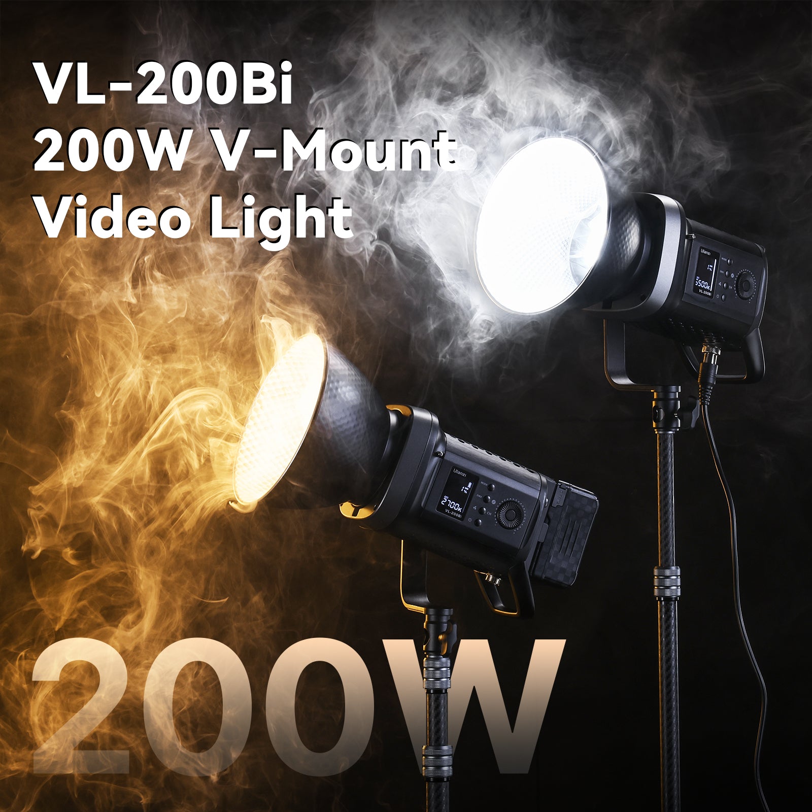 LUZ LED ULANZI P/VIDEO 200W BICOLOR L079CNA1