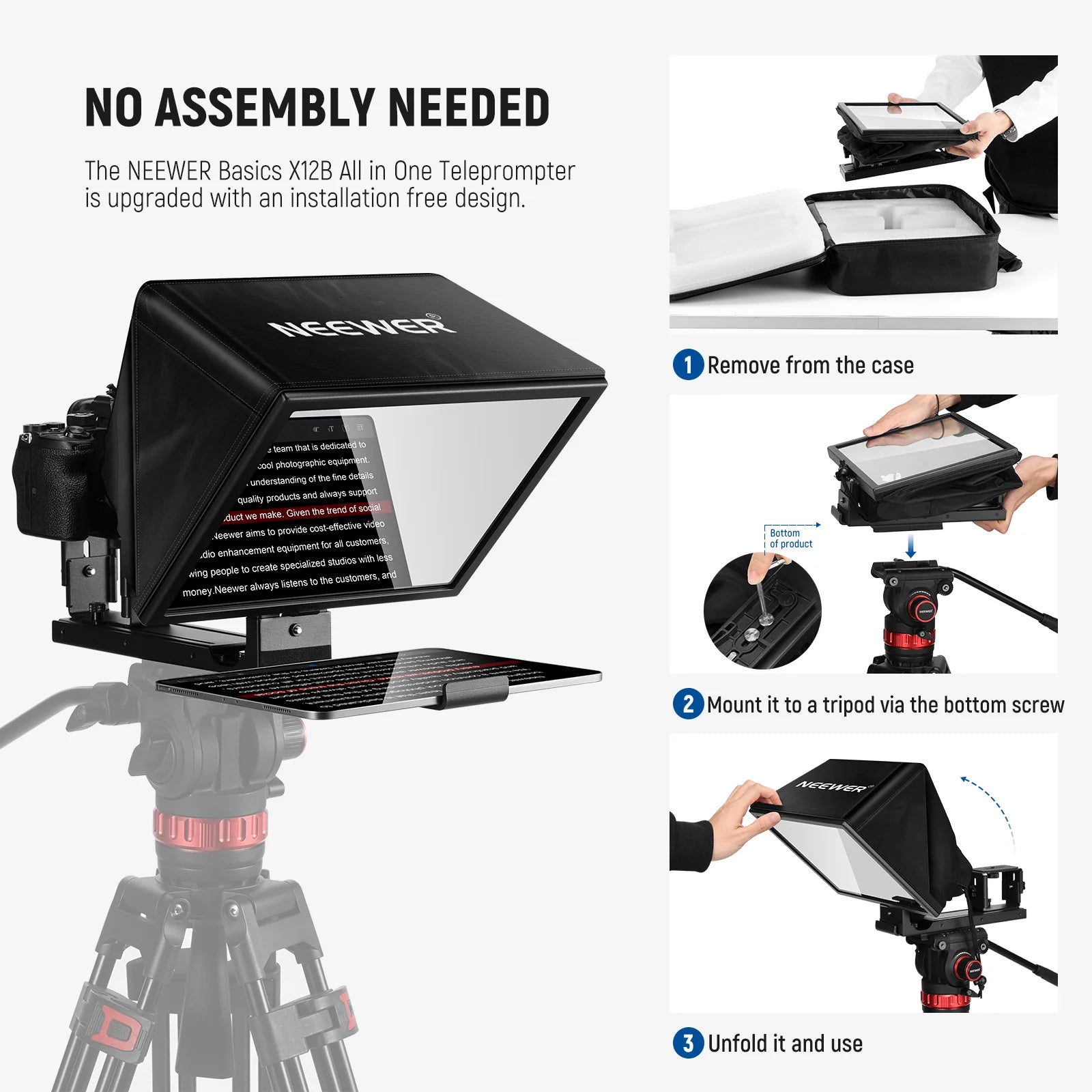 TELEPROMPTER NEEWER X12B REMOTE