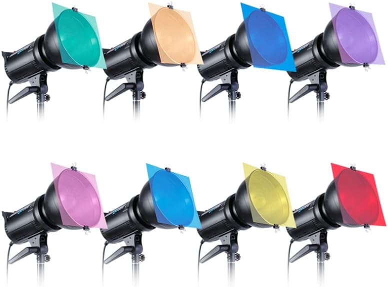 FILTROS GEL COLOR SAKOLLA 8 COLORES X 2  20CM X 20CM