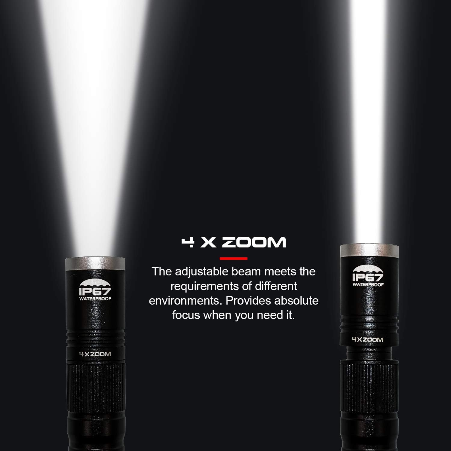 LINTERNA COVMAX RECARGABLE WATERPROOF