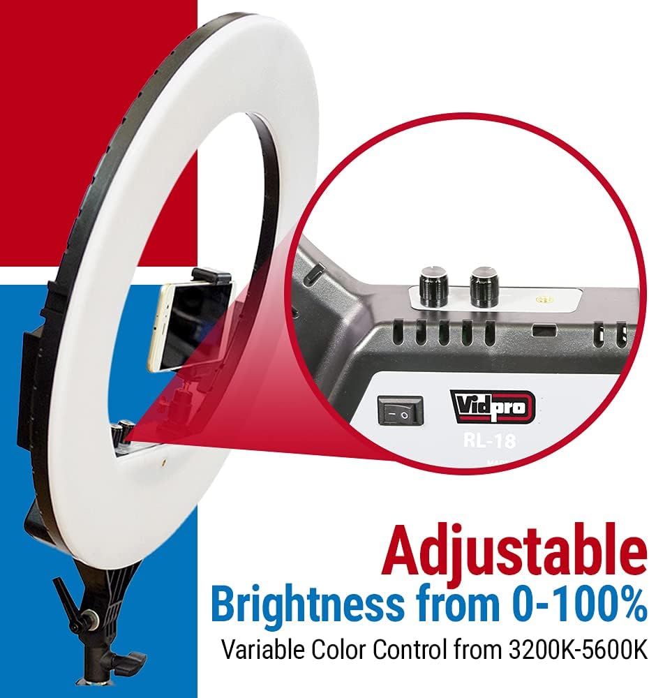 RING LIGHT VIDPRO BI-COLOR 18¨ RL-18