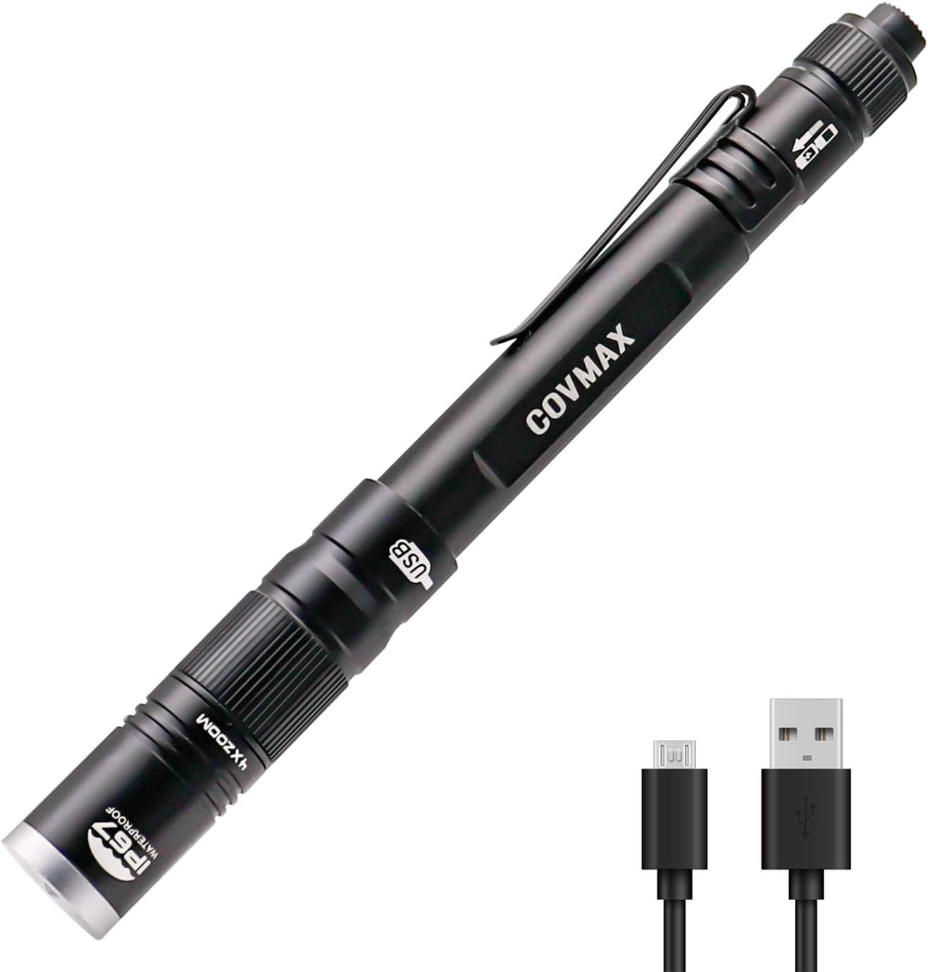 LINTERNA COVMAX RECARGABLE WATERPROOF