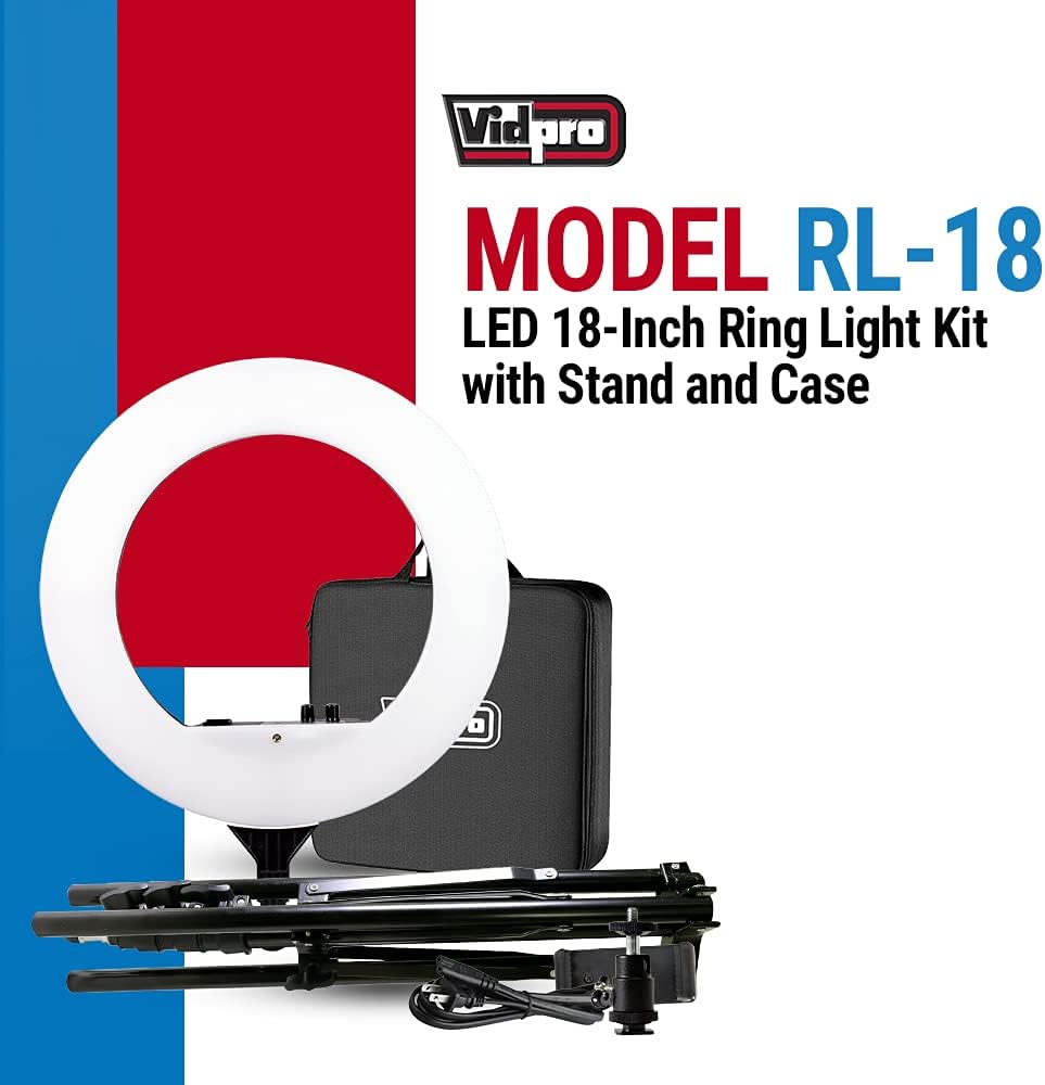 RING LIGHT VIDPRO BI-COLOR 18¨ RL-18