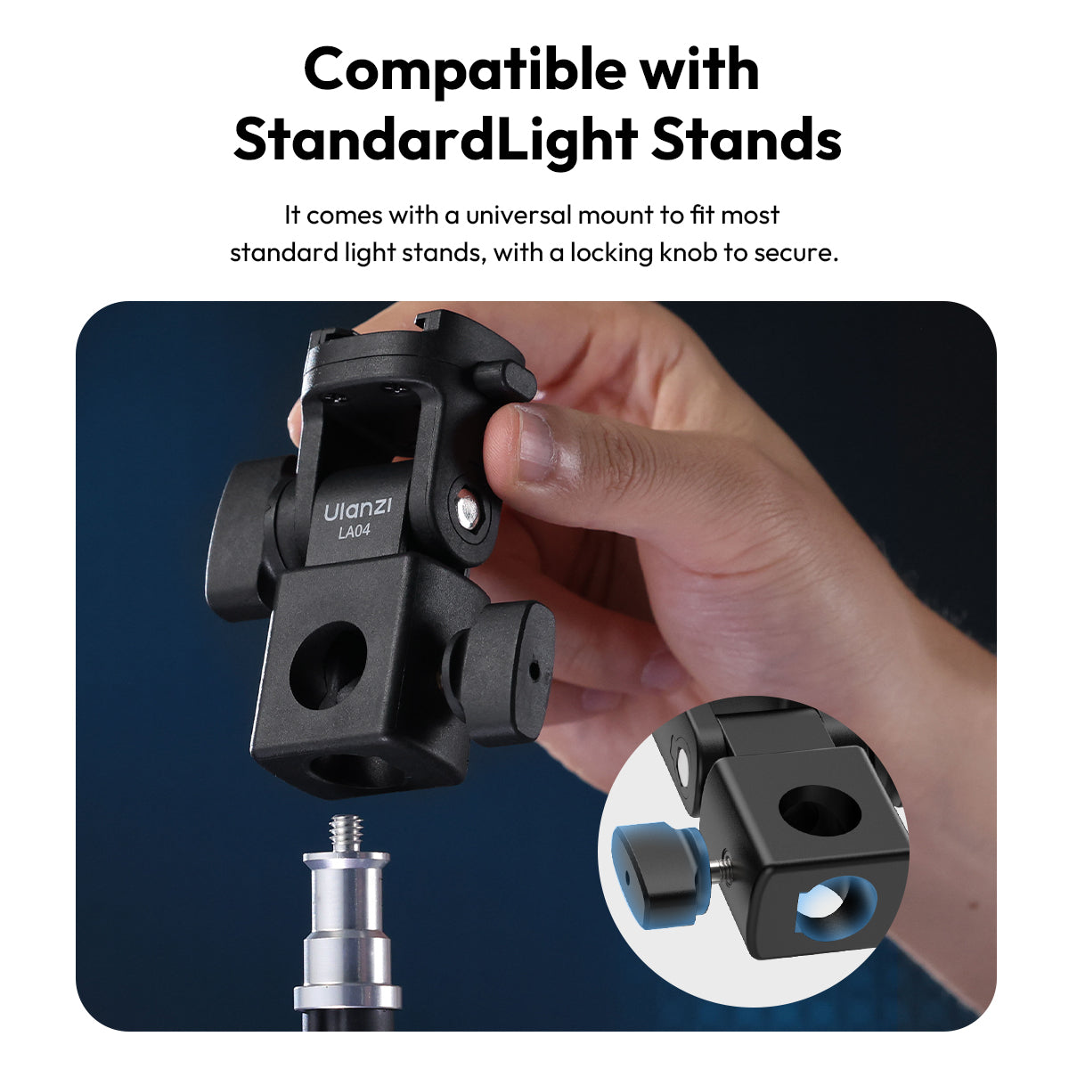 ADAPTADOR ULANZI P/SOPORTE DE ILUMINACION L121