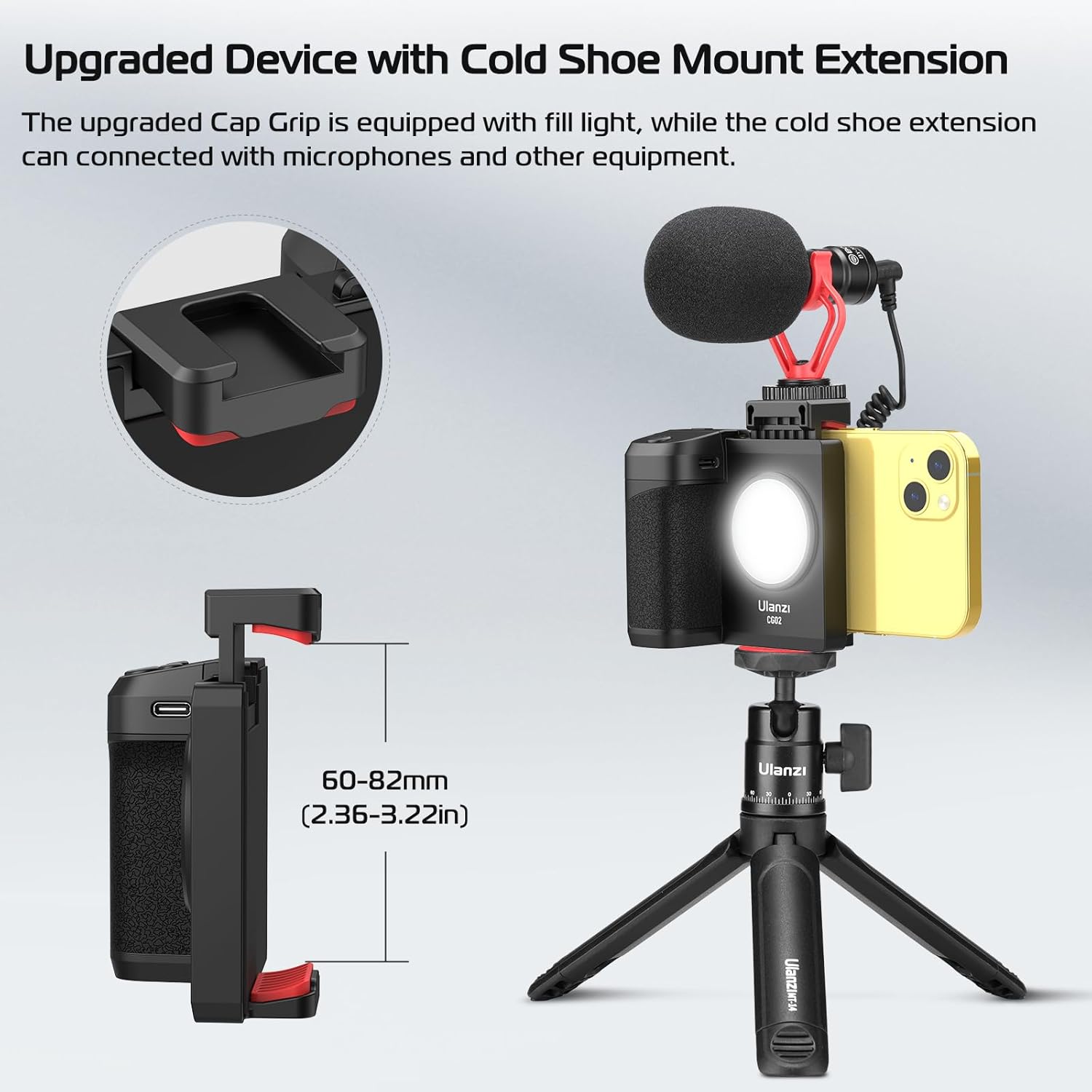 EMPUÑADURA ULANZI CG02 BLUETOOTH SMARTPHONE CAPGRIP