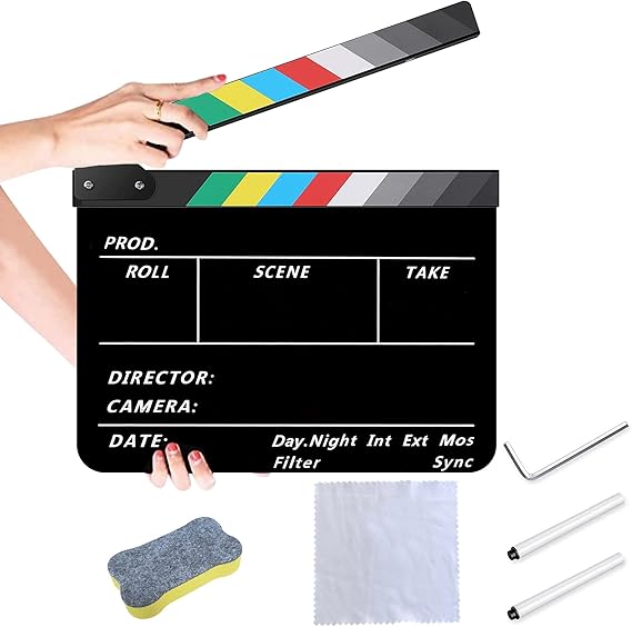 CLAQUETA CINE 10X12 NEGRA