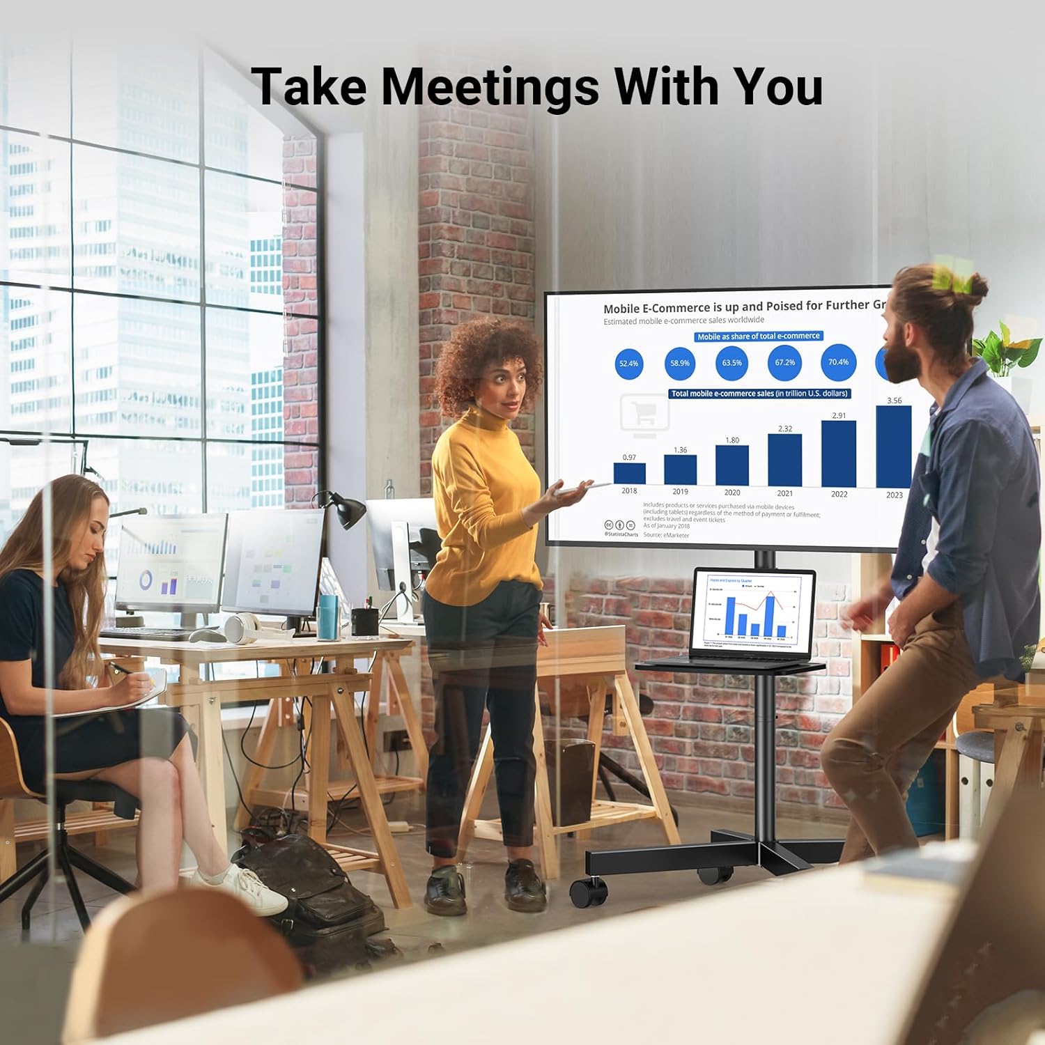 SOPORTE TV PERLESMITH 23" A 60" 88 lbs