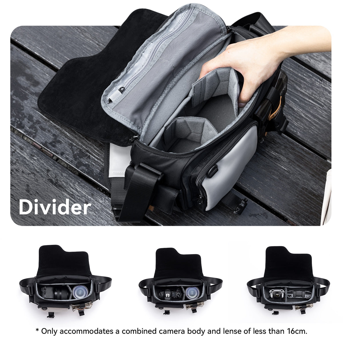 BOLSO ULANZI TIPO MESSENGER BLACK B118