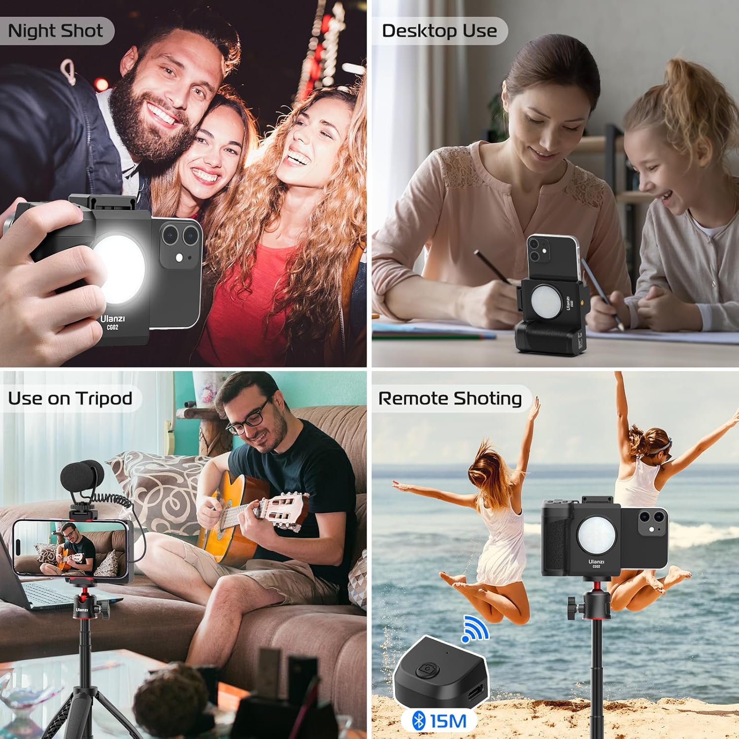 EMPUÑADURA ULANZI CG02 BLUETOOTH SMARTPHONE CAPGRIP