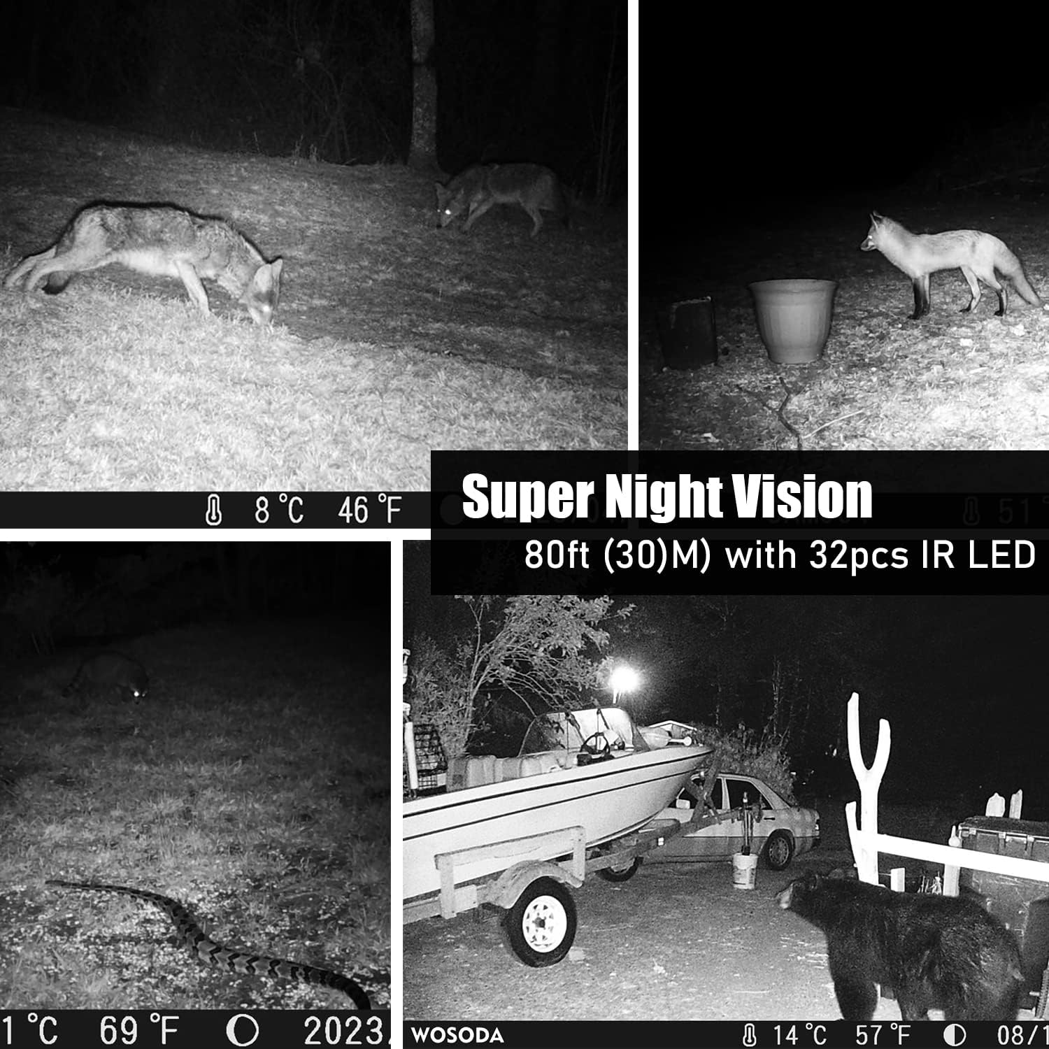 CAMARA TRAMPA WOSODA G300 30MP HD