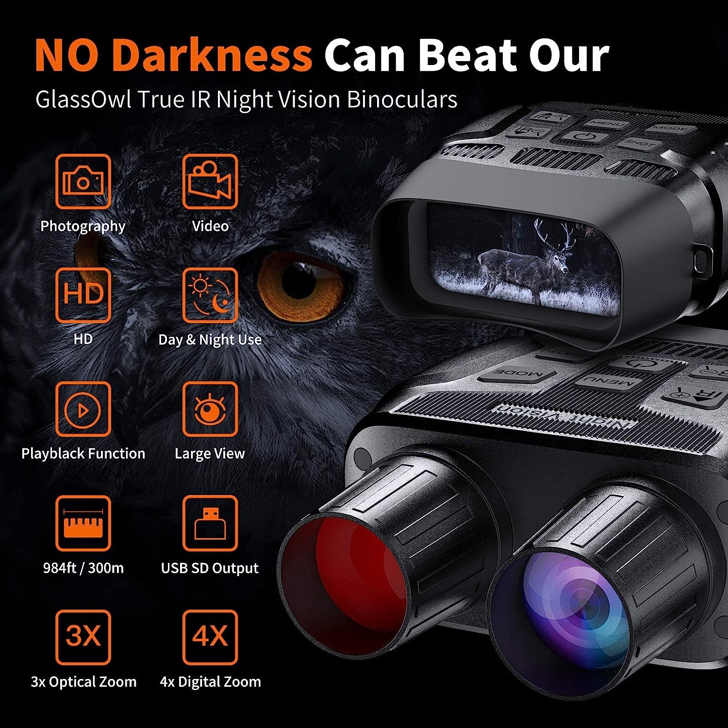 BINOCULARES VISION NOCTURNA 200-300 METERS
