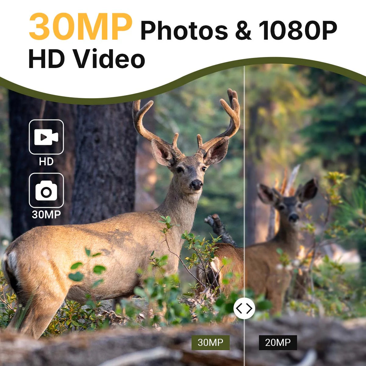 CAMARA TRAMPA 2 PACK NIGHT VISION WATERPROOF30MP ((14)