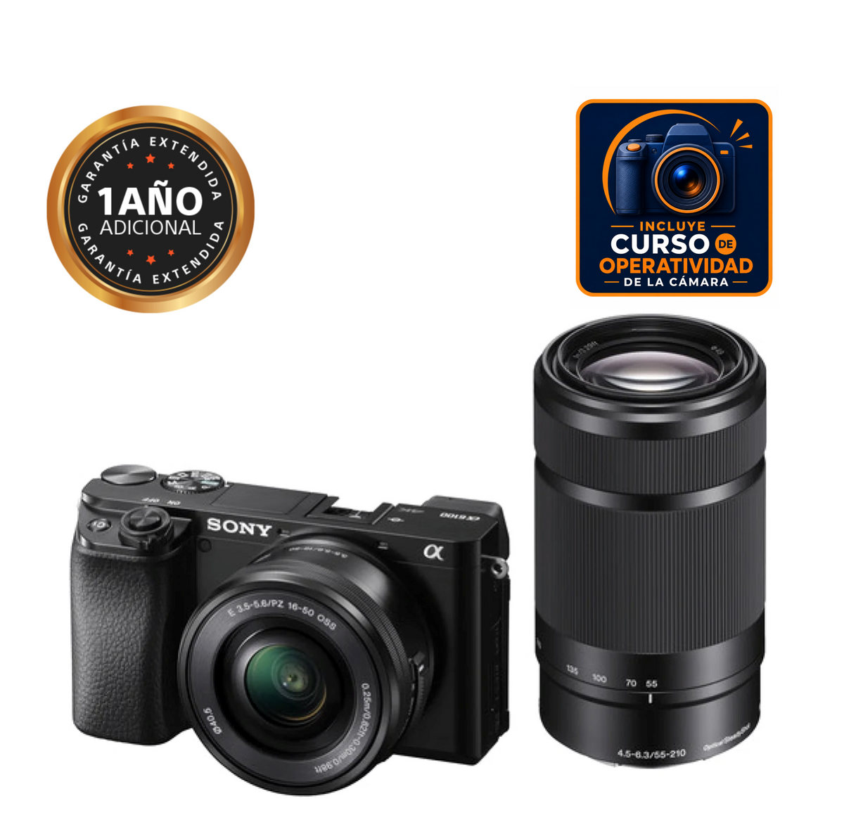 CAMARA SONY ALPHA 6100 KIT 16-50MM / 55-210MM
