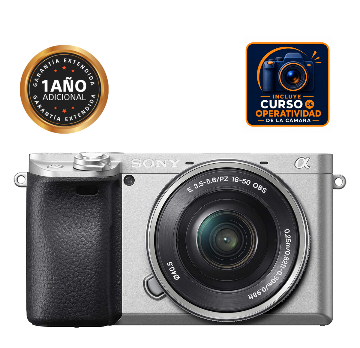 CAMARA ILCE-6400KSQE38 16-50mm (09-B) ( PLATEADA)