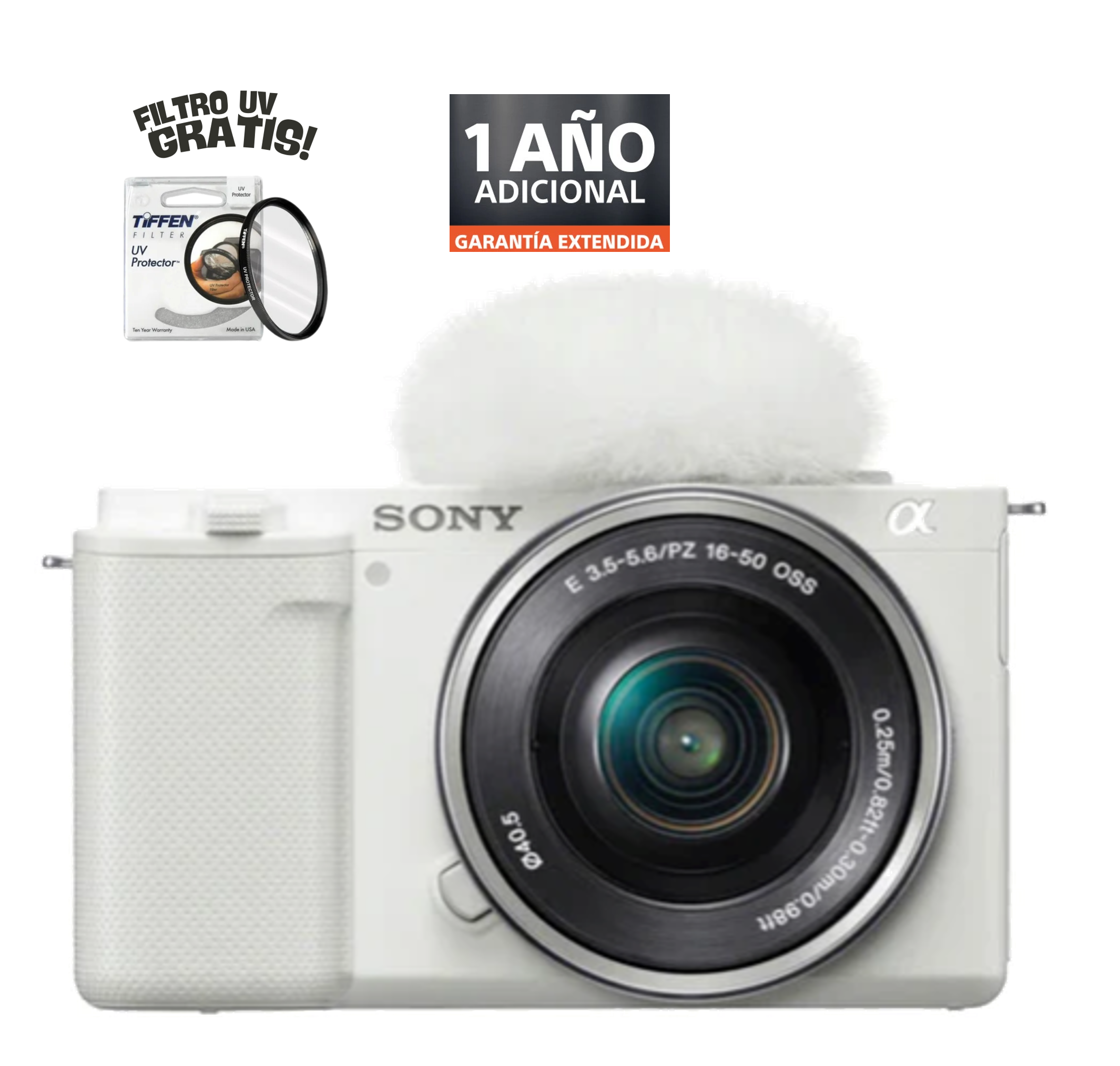CAMARA SONY ZV-E 10 KIT SEL1650 BLANCA