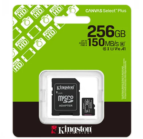 MEMORIA KINGSTON 256 GB MICROSD SELECT PLS GEN3 150R