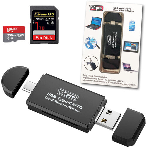 LECTOR DE TARJETAS VIDPRO SD TIPO C