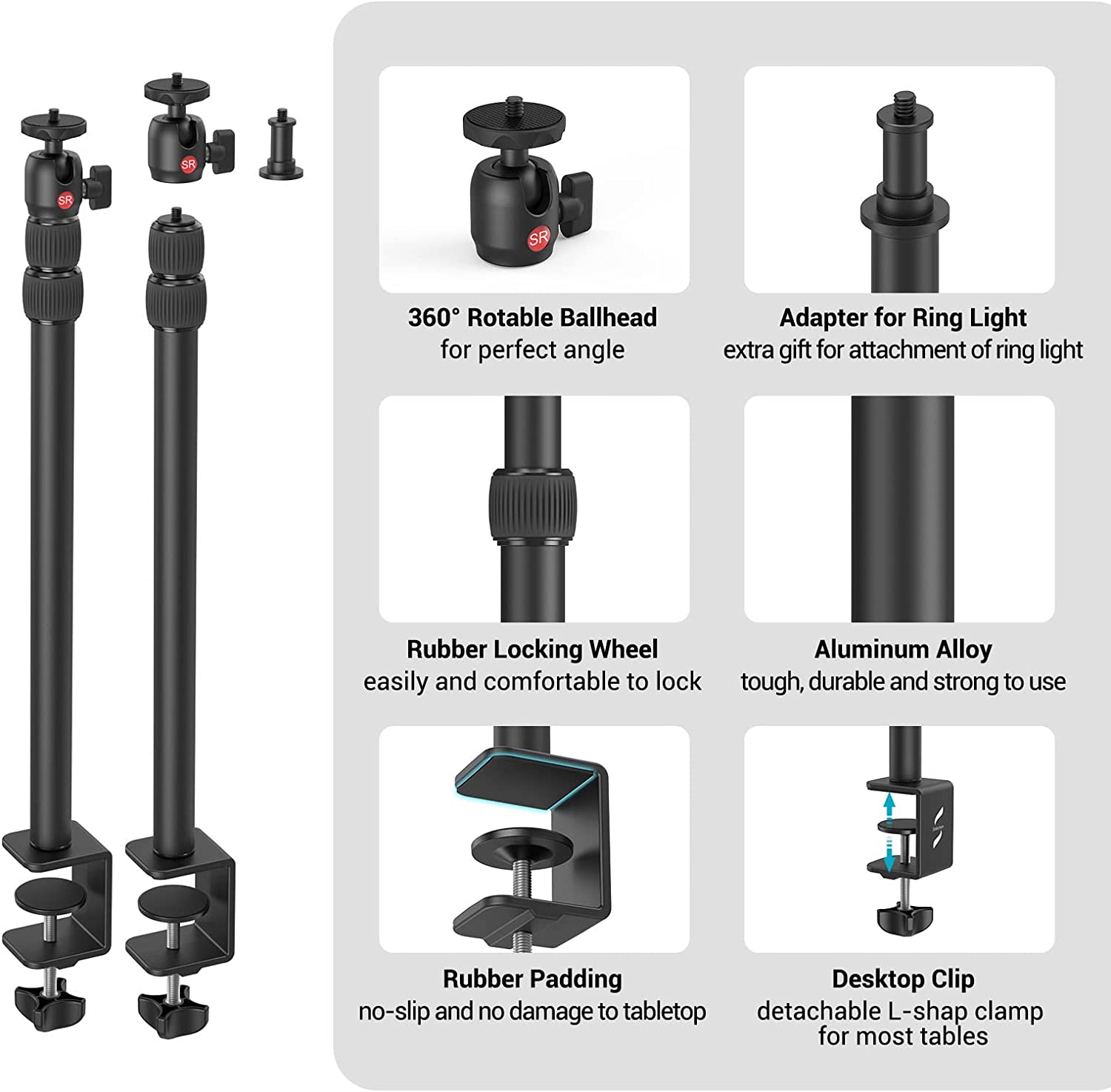 SMALLRIG SELECTION 19"-39" PARA MESA 3883
