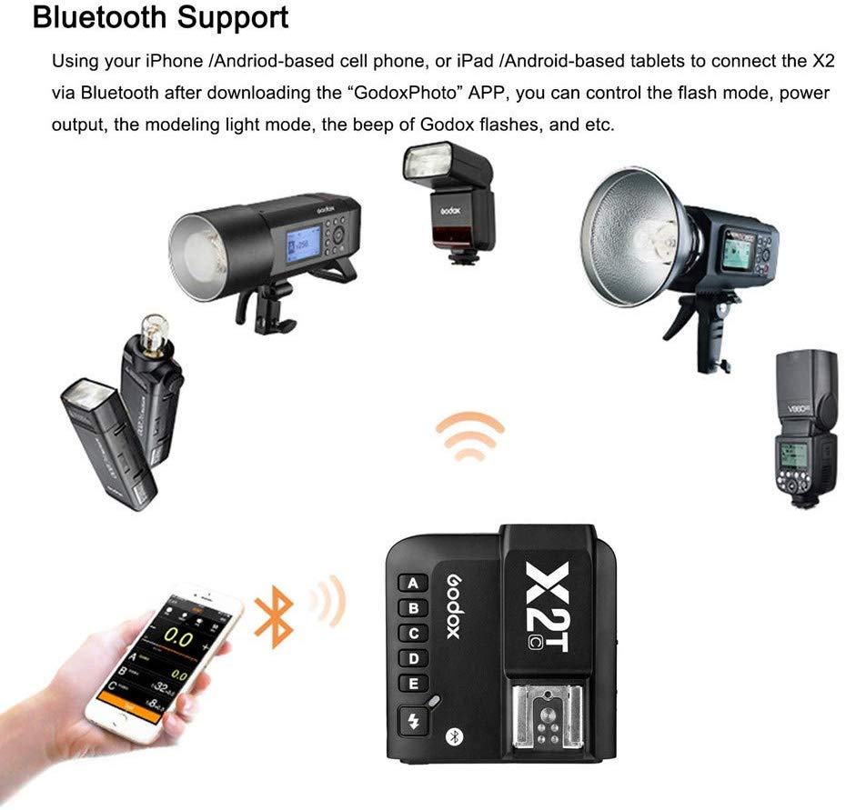 TRANSMISOR GODOX PARA FLASH CANON X2T