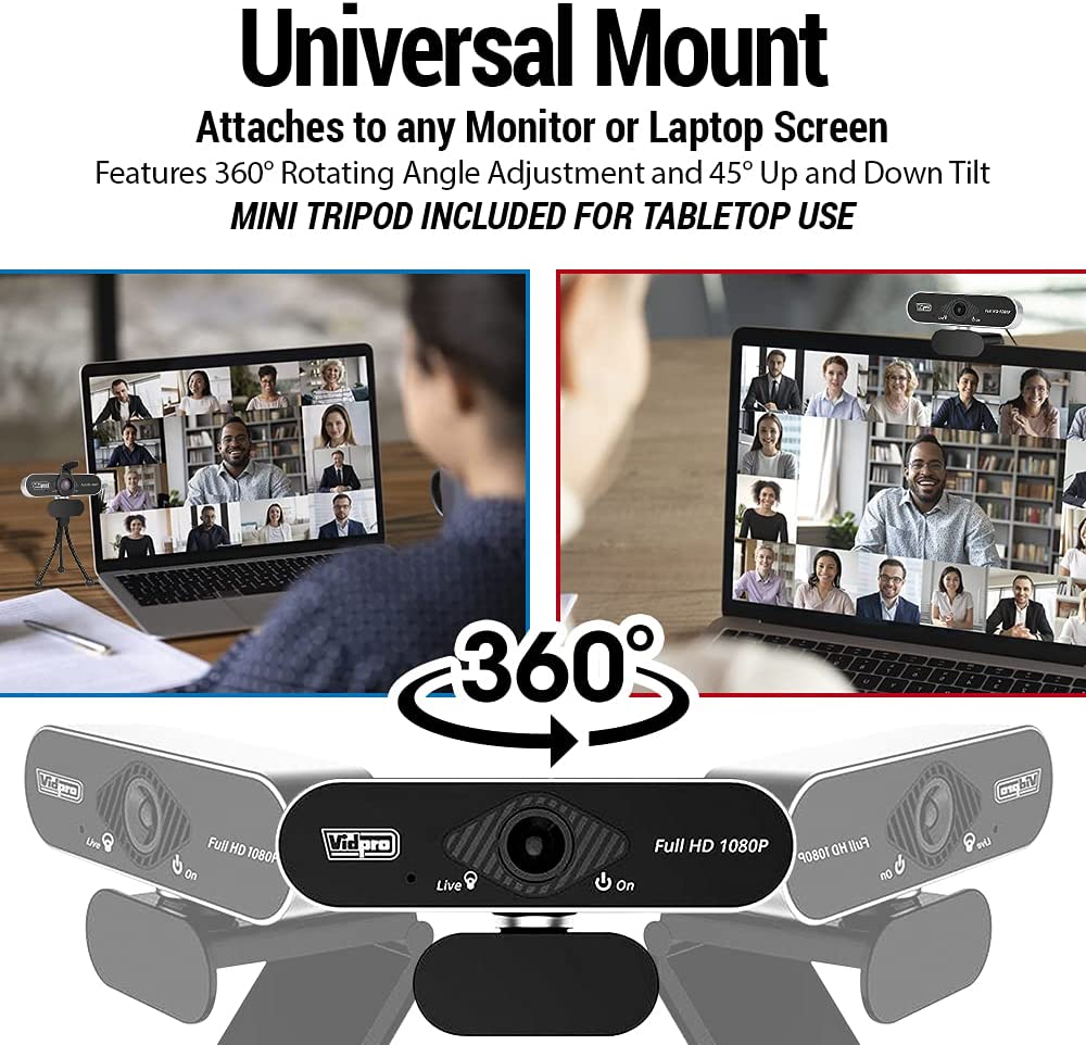CAMARA WEB VIDPRO USB1080P HD CM-HD