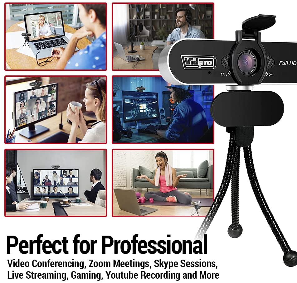 CAMARA WEB VIDPRO USB1080P HD CM-HD
