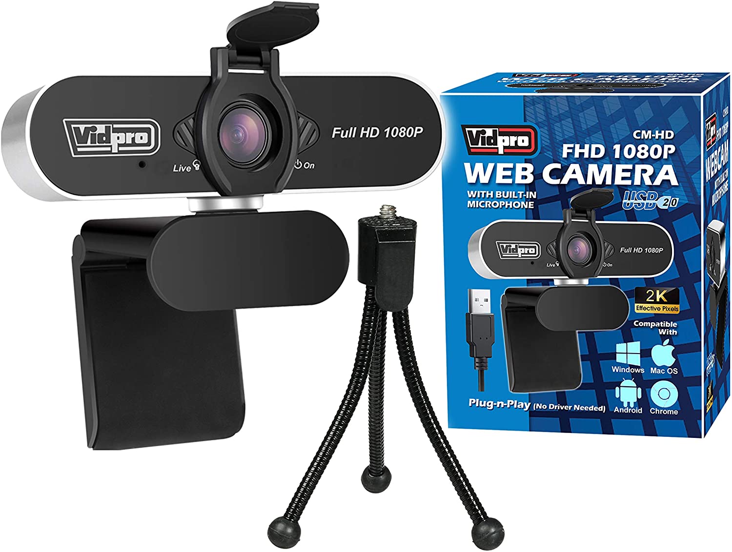 CAMARA WEB VIDPRO USB1080P HD CM-HD – Imax