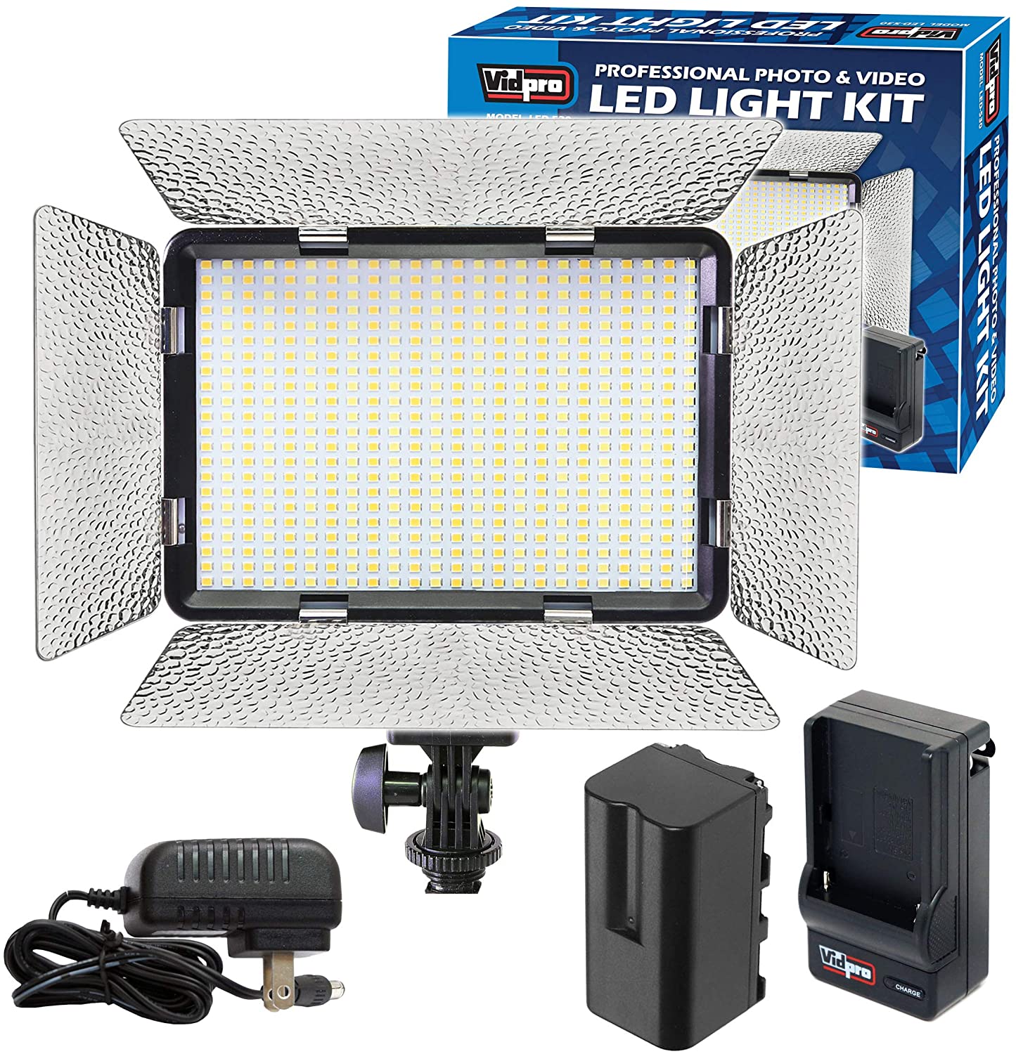 LUZ LED VIDPRO VARIABLE 530 KIT