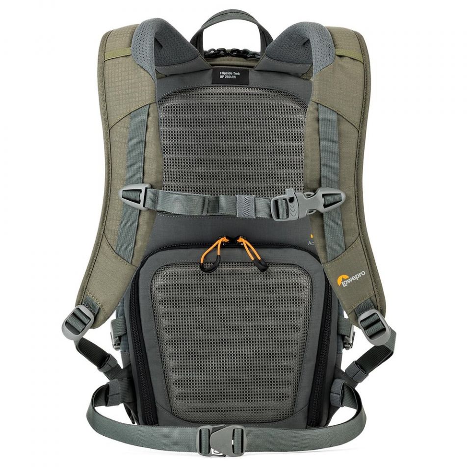 MOCHILA LOWEPRO FLIPSIDE TREK BP 250 GRIS CON VERDE