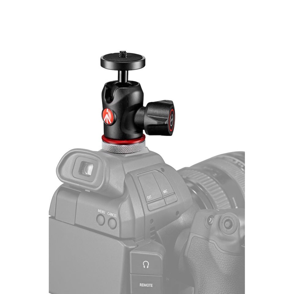 MICRO BALL MANFROTTO HEAD W/COLD SHOE