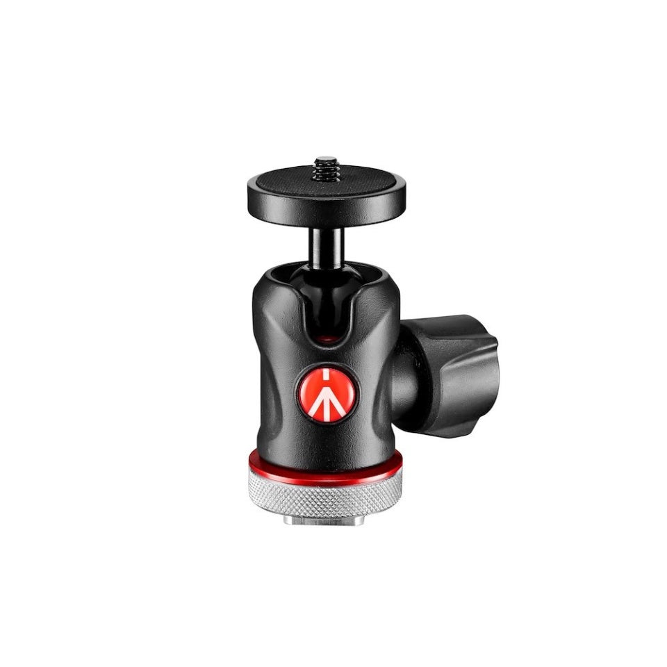 MICRO BALL MANFROTTO HEAD W/COLD SHOE