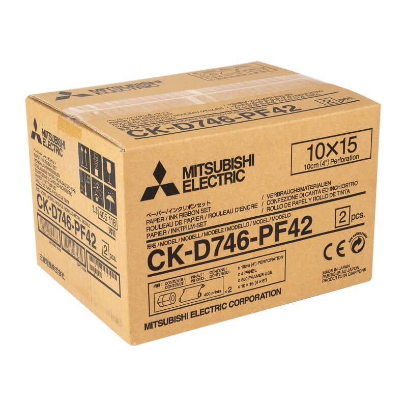 PAPEL MITSUBISHI CK-D746 PERF.4/2 INK+PAPER
