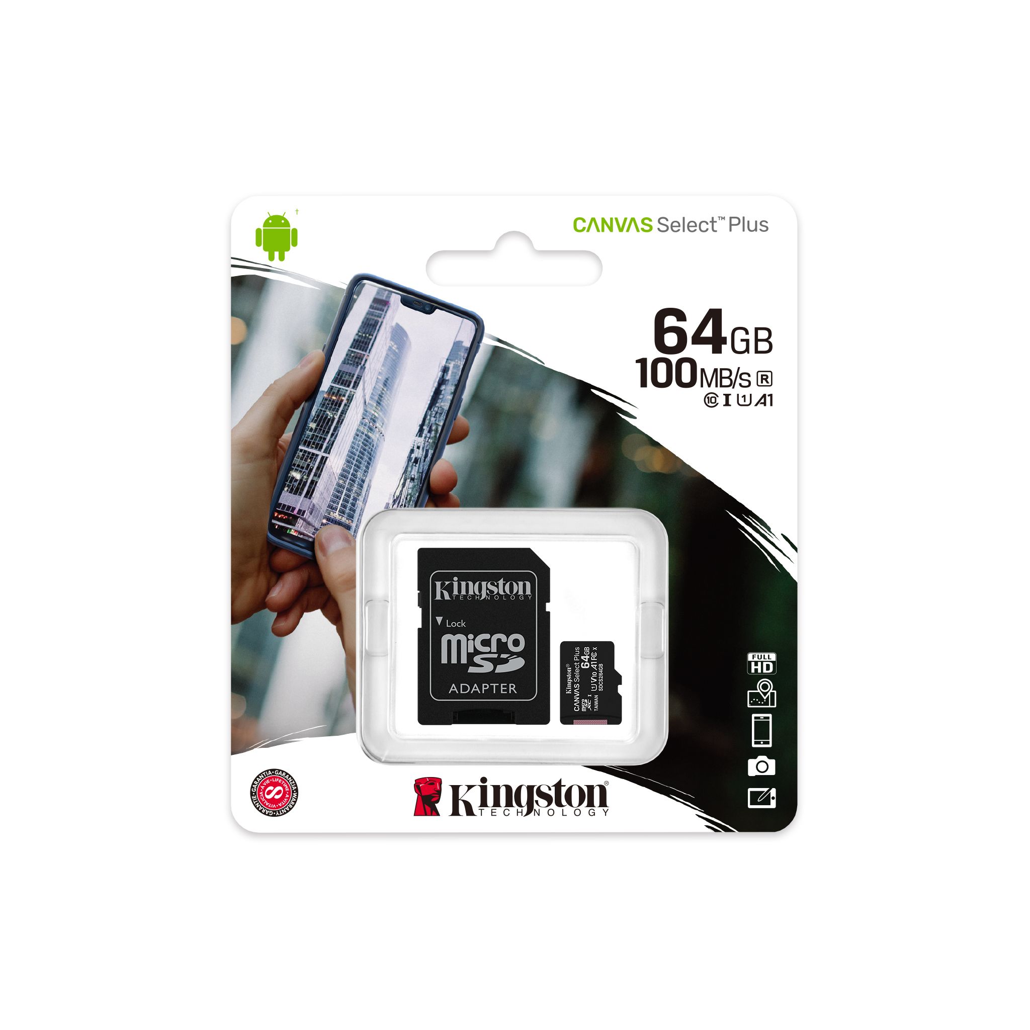 MEMORIA KINGSTON SDCS2 64GB MICRO SD 100MB/S
