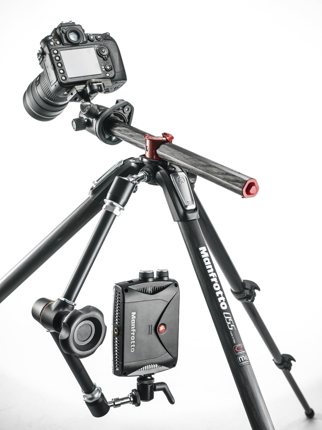 TRIPODE MANFROTO 055 CARBON FIBRE 3-S COL HORIZONTAL