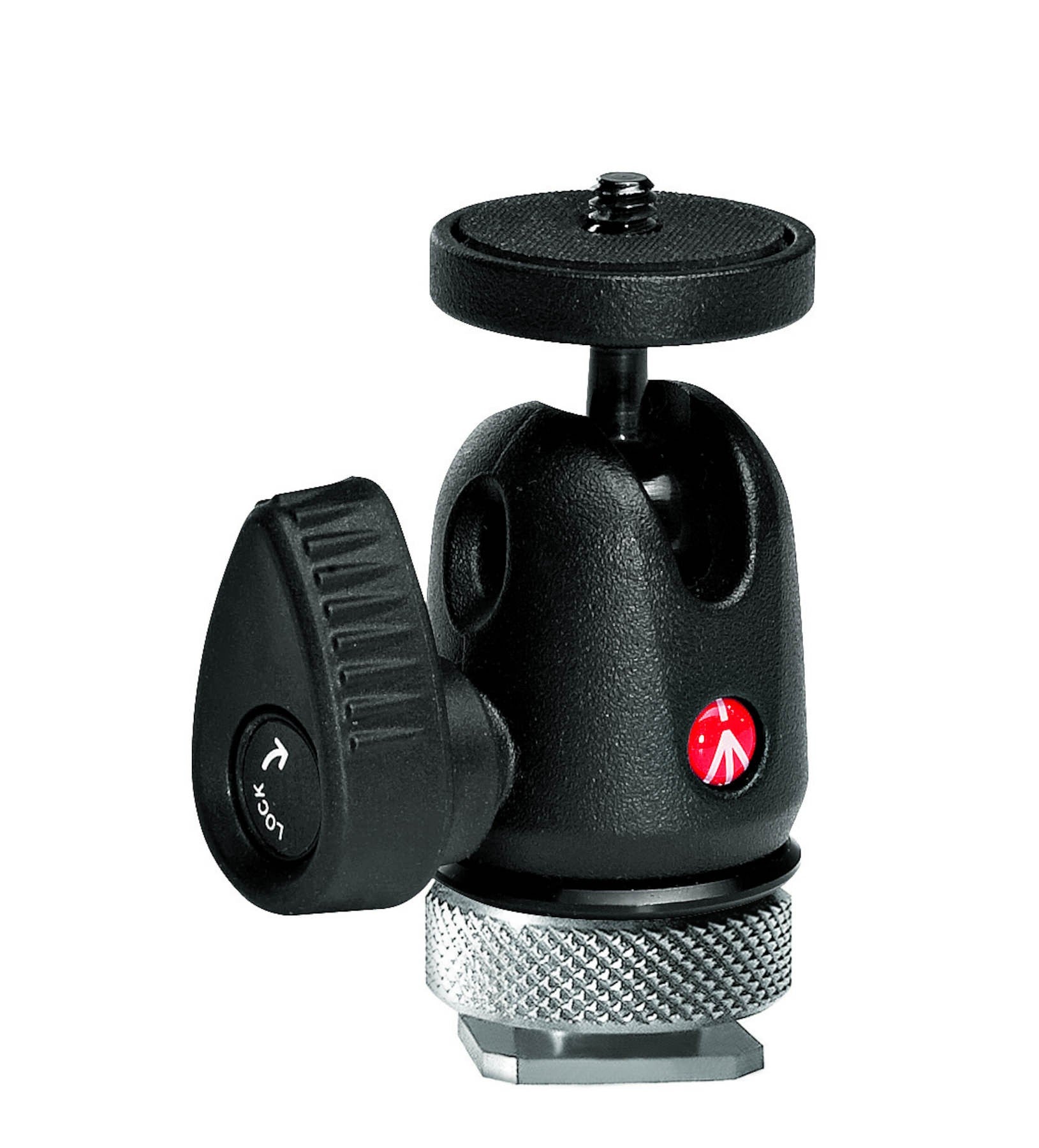 MICRO BALL HEAD MANFROTTO W/HOT SHOE MOU 492LCD