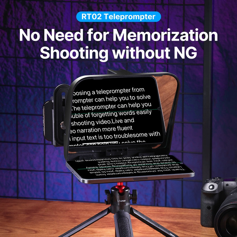 TELEPROMPTER ULANZI PLEGABLE P/ TABLE/PHONE R004GBB1