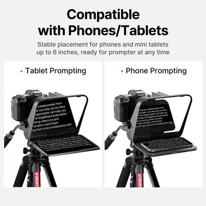 TELEPROMPTER ULANZI PLEGABLE P/ TABLE/PHONE R004GBB1