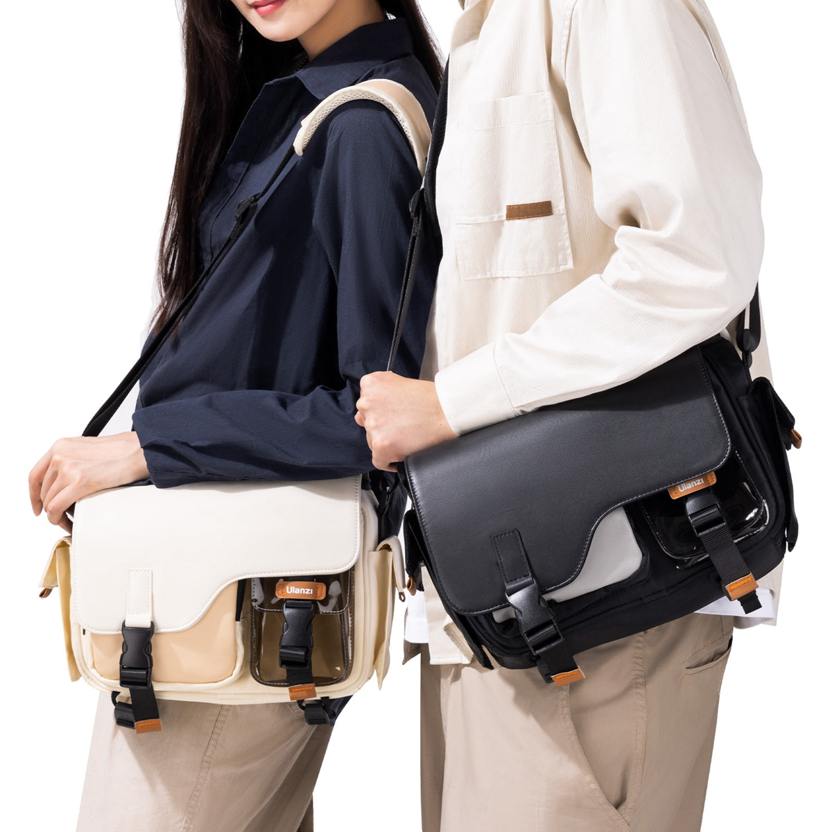 BOLSO ULANZI TIPO MESSENGER BLACK B118