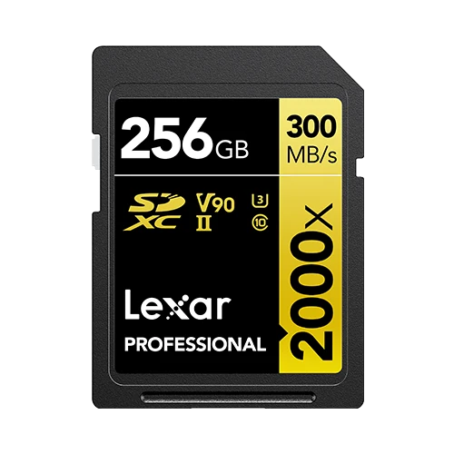 MEMORIA LEXAR SD 256GB V90,L:300MB/S,E260MB/S