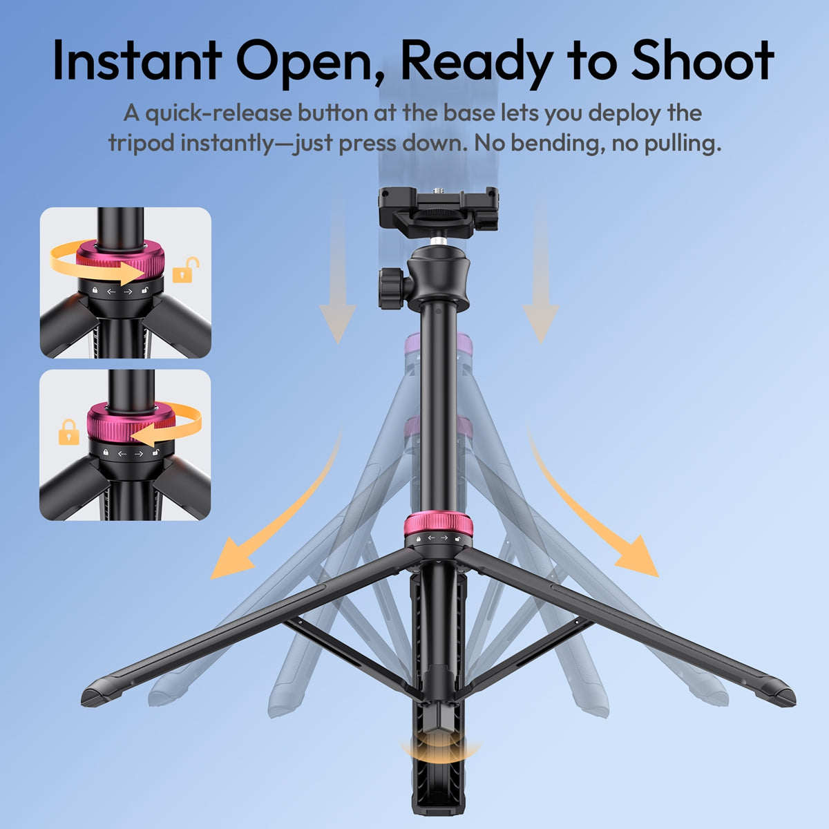 TRIPODE ULANZI EXTENDIBLE P/ CAMARA/PHONE 2502E