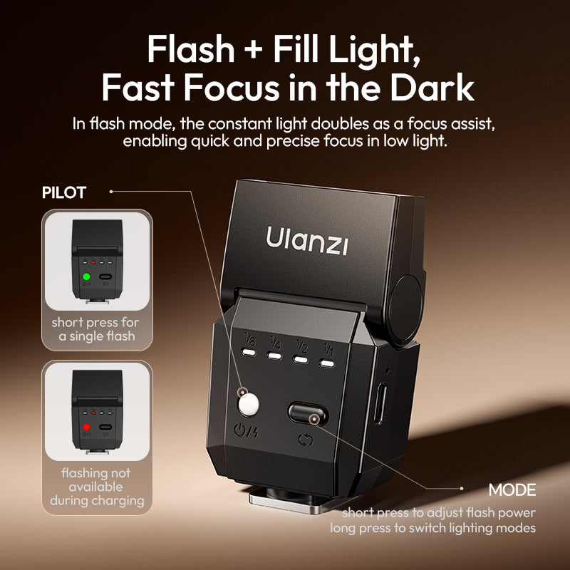 FLASH PORTATIL ULANZI SPARK LITE L200