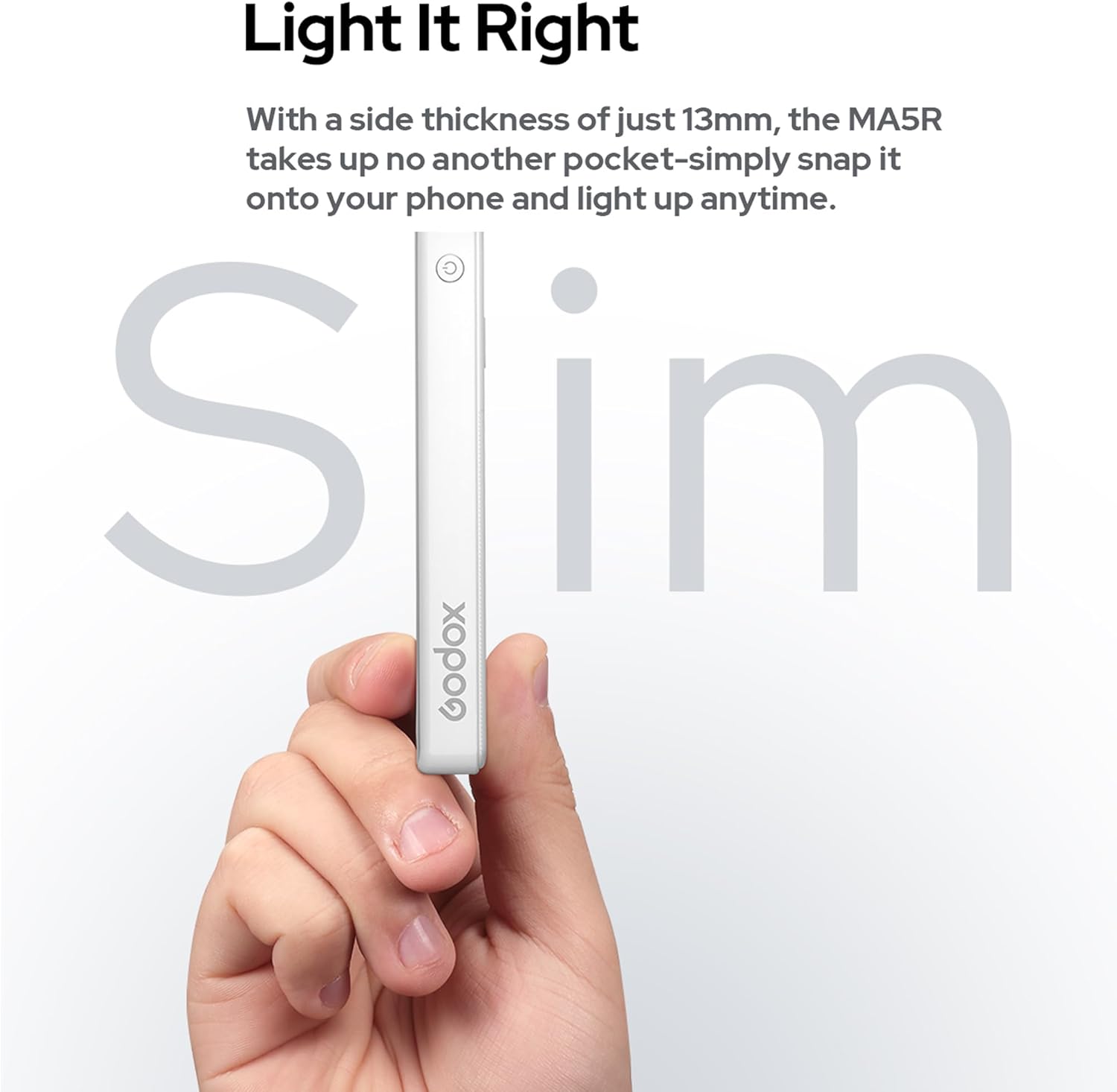 LUZ LED GODOX MAGNETIC CHARGING FULL COLOR MA5R