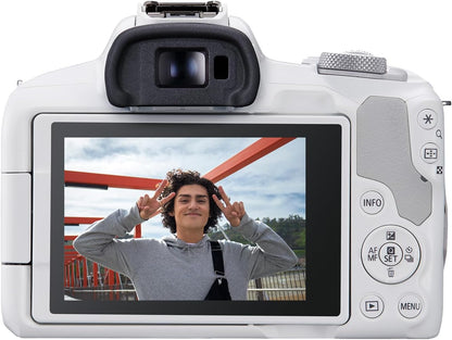 CAMARA EOS R50 (WHUS) 18-45MM ISSTM ( BLANCA)