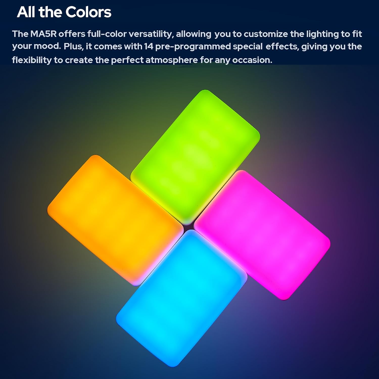 LUZ LED GODOX MAGNETIC CHARGING FULL COLOR MA5R