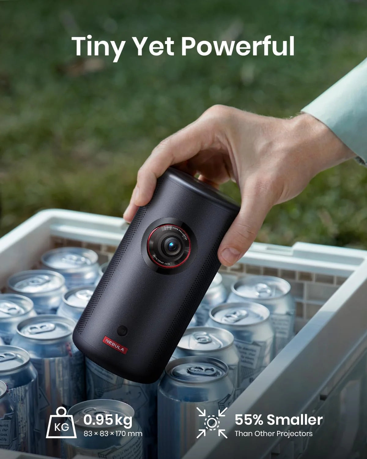 PROYECTOR PORTATIL INTELIGENTE NEBULA CAP3MINI HD 1080P