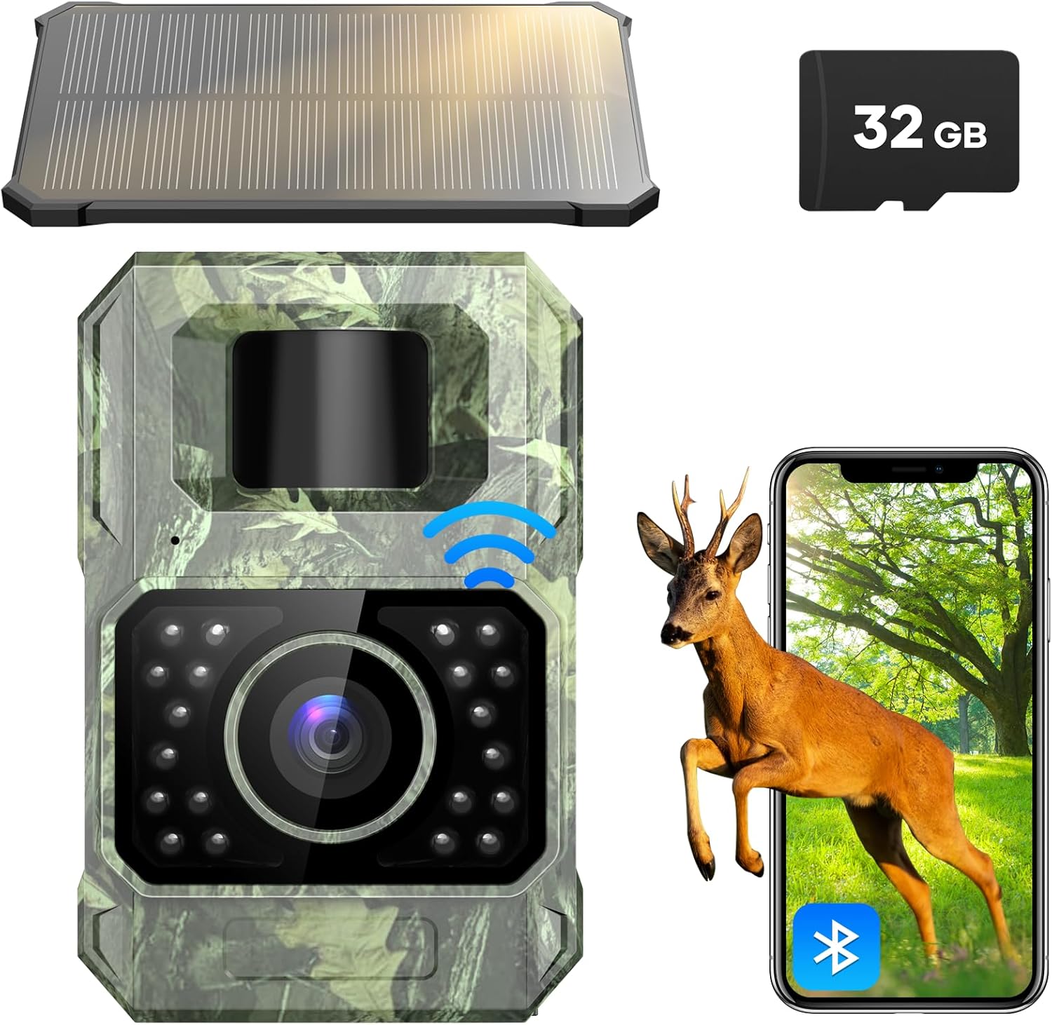 CAMARA TRAMPA SOLAR ASSARK 48MP 30FPS