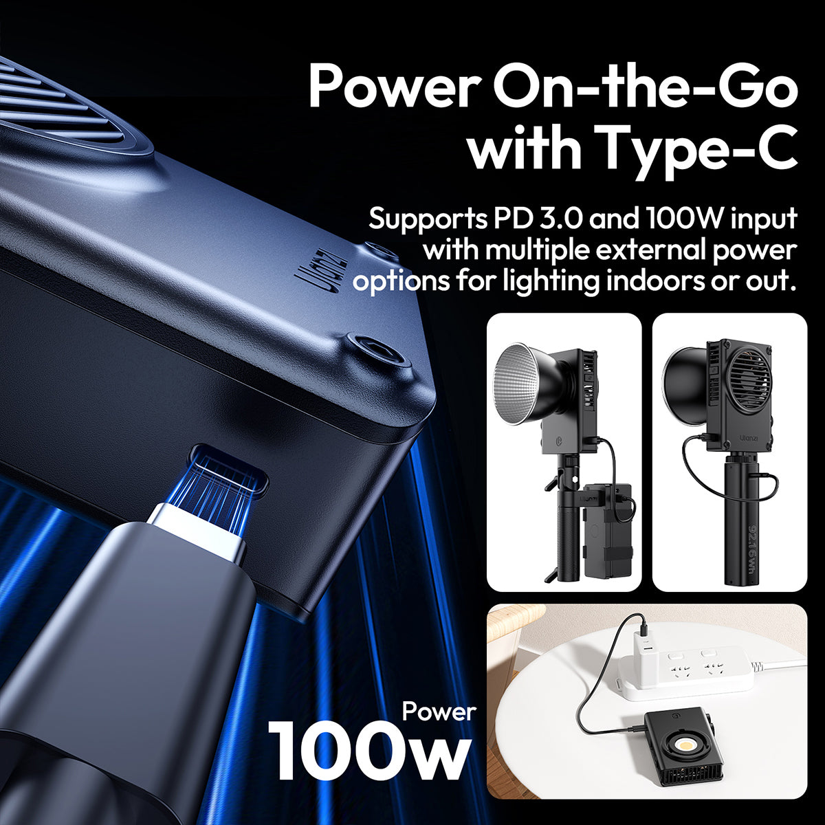LUZ LED ULANZI100W L099