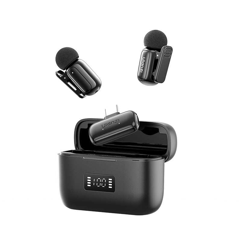 MICROFONO MINI INALAMBRICO ULANZI NEGRO A046