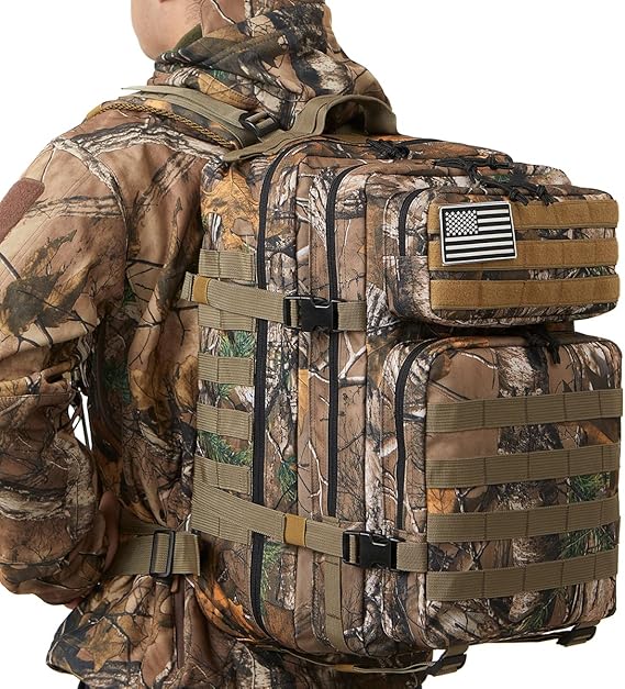 MOCHILA TACTICA MILITAR 45 L SUPERVIVENCIA CAMUFLADA
