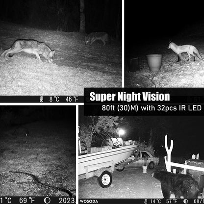 CAMARA TRAMPA WOSODA G300 30MP  HD